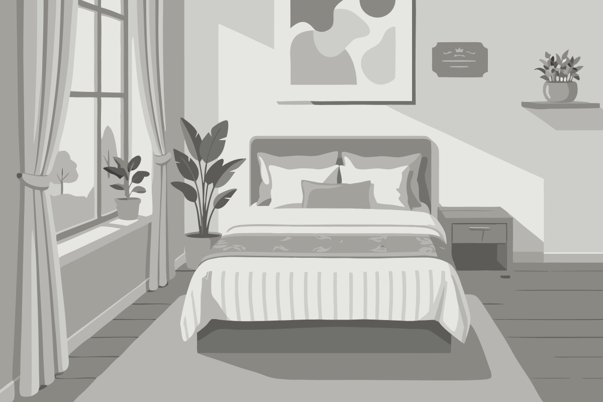 Habitación con cama extragrande y vistas al mar